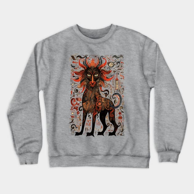 Mythical Beast of Blasphemy Crewneck Sweatshirt by Peter Awax